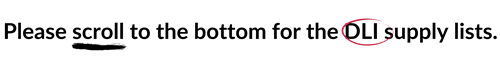 dli lists